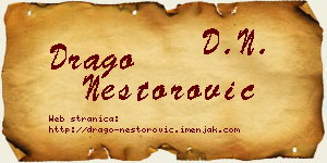 Drago Nestorović vizit kartica